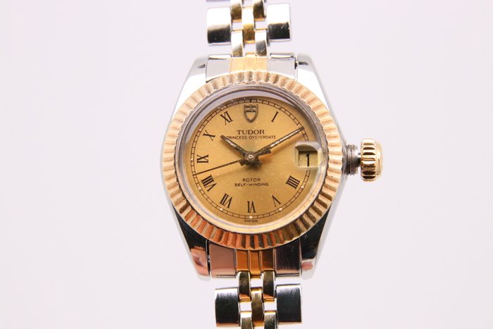 Tudor - Princess Oysterdate - Ingen mindstepris - 92313 | Roman Numeric Gold Dial | Circa 1992 - Kvinder - 1990-1999