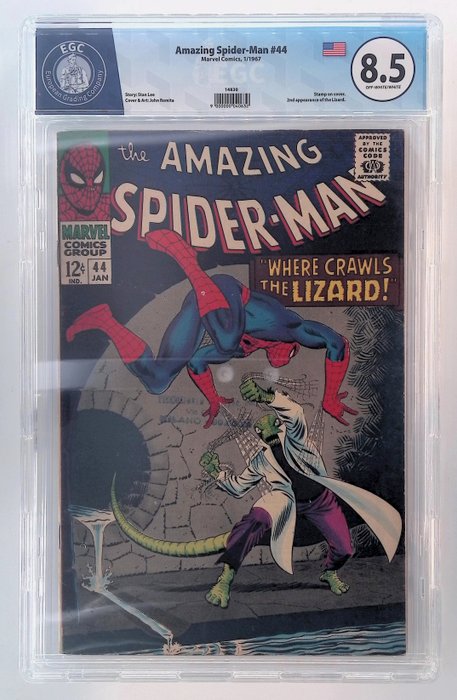 Amazing Spider-Man #44 - EGC graded 8.5 - 1 Graded comic - 1967