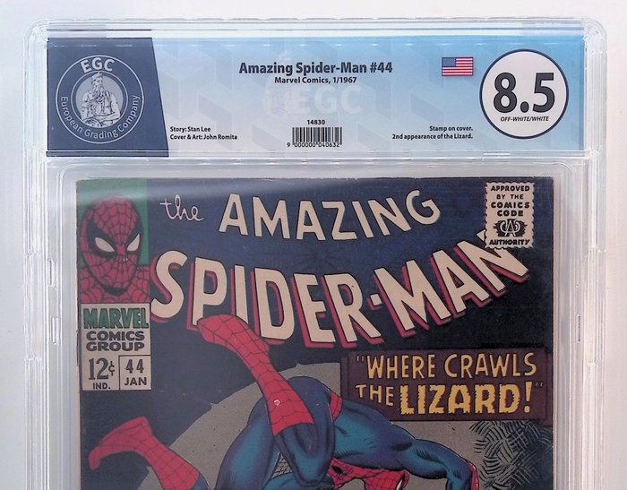 Amazing Spider-Man #44 - EGC graded 8.5 - 1 Graded comic - 1967