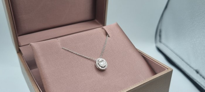 Salvini-Damiani - 18 kraat Guld, Hvidguld - Halskæde med vedhæng - 0.50 ct Diamant