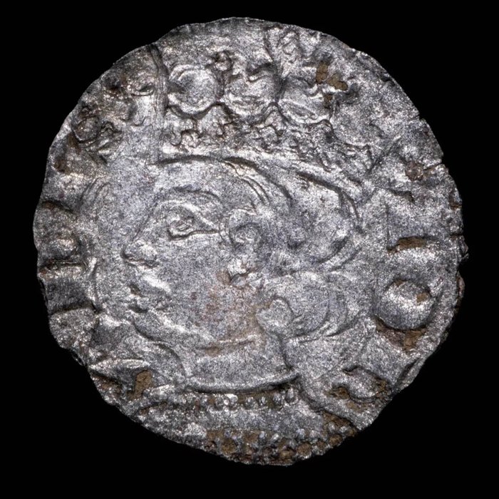 Kongeriget Castile. Juan I (1379 - 1390). Cornado Ceca de Sevilla (BAU 750) - 18 mm / 0.73 gr.  (Ingen mindstepris)