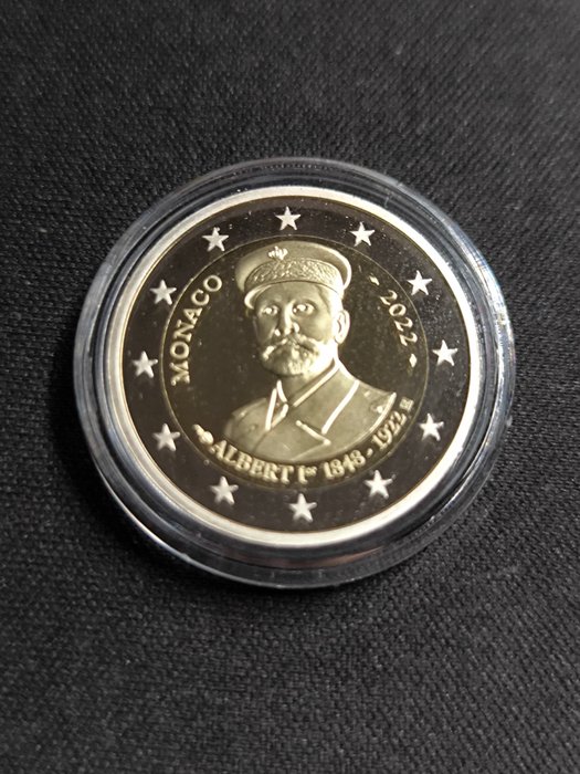 Monaco. 2 Euro 2022 "Albert Ier" Proof  (Ingen mindstepris)