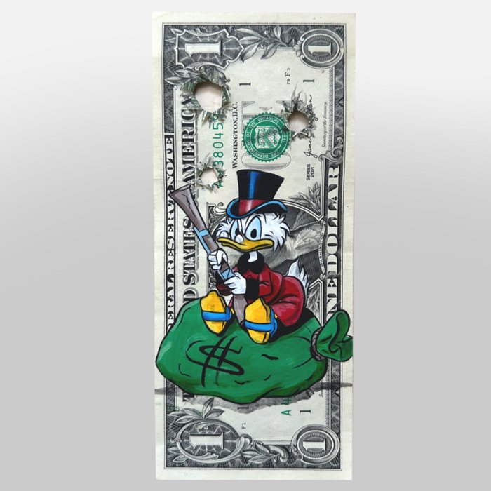 Alan Stefanov (1999) - "Scrooge McDuck and the Bulletproof Fortune"  1 dollar bill