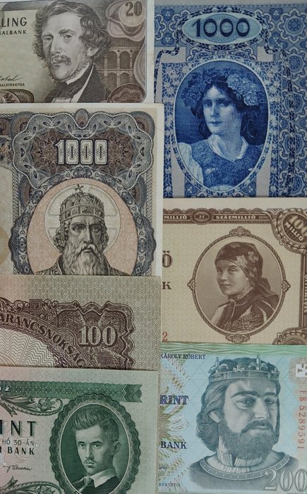 Østrig, Ungarn. - 10 banknotes - various dates  (Ingen mindstepris)