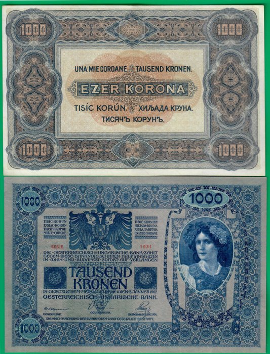 Østrig, Ungarn. - 10 banknotes - various dates  (Ingen mindstepris)