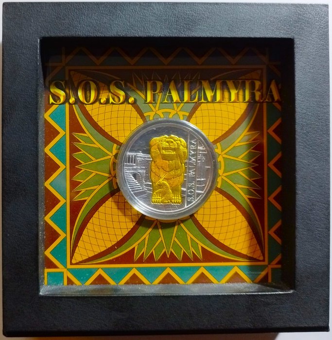 Cameroun. 500 Francs 2017 "Panthera Leo - S.O.S. Palmyra" - mintage 555  (Ingen mindstepris)