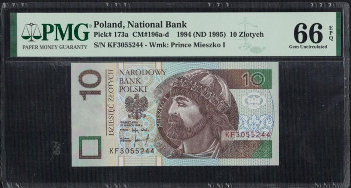 Polen. - 10 Złoty 1994 - Pick 173a  (Ingen mindstepris)