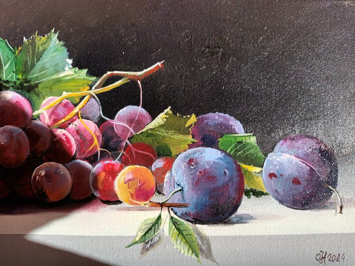 Alexander Nakonechnyi (XX-XXI) - Grapes and plums