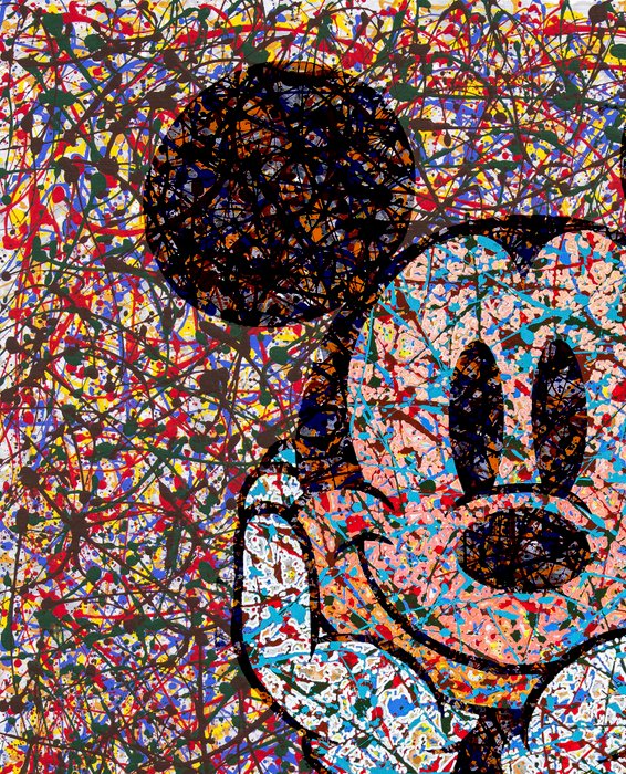 Ana María Viejobueno Rodríguez - Mickey en el Meta verso del color(2024)Pop surrealismo