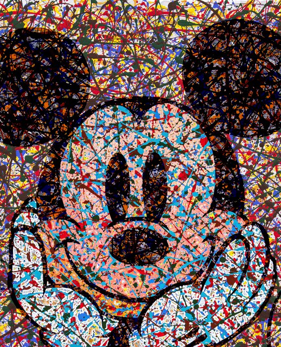 Ana María Viejobueno Rodríguez - Mickey en el Meta verso del color(2024)Pop surrealismo