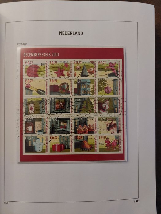 Holland 1876/2007 - Frimærkesamling i lagerbog og Davo-album