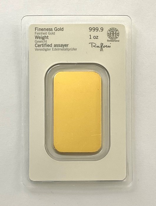 1 Troy Ounce - Guld 999 - Heraeus, Germany - Forseglet