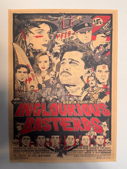 Quintin Tarantino - Inglourious Basterds Movie Poster - Fantastic Fest and the Infamous Inglourious Basterds