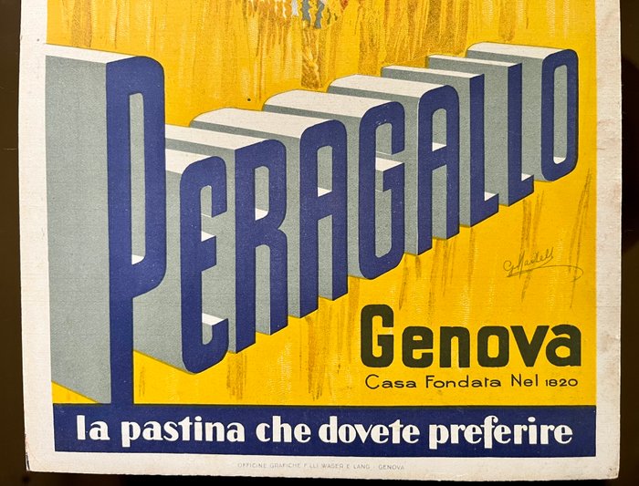 Peragallo - Reklameplakat - Pap