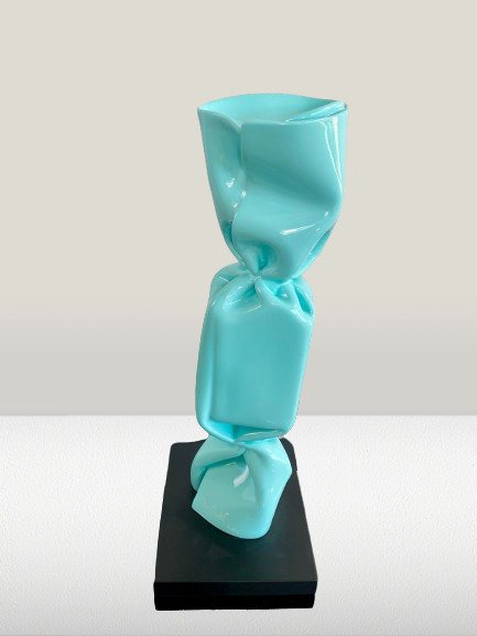 Laurence JENK (1965) - Skulptur, BONBON TURQUOISE 1/8 - 40 cm - Harpiks - 2024