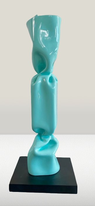 Laurence JENK (1965) - Skulptur, BONBON TURQUOISE 1/8 - 40 cm - Harpiks - 2024