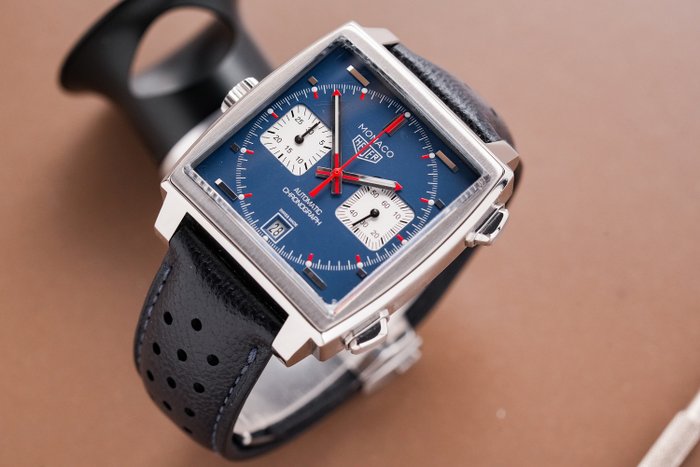 TAG Heuer - Monaco Steewe Mcqueen Calibre 11 Chronograph - CAW211P.FC6356 - Mænd - 2011-nu