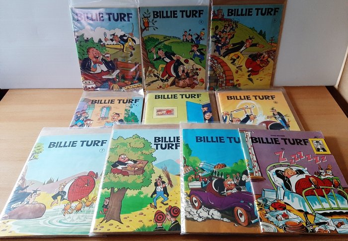 Billie Turf 1 t/m 10 - 10 Album - Første udgave - 1963/1973