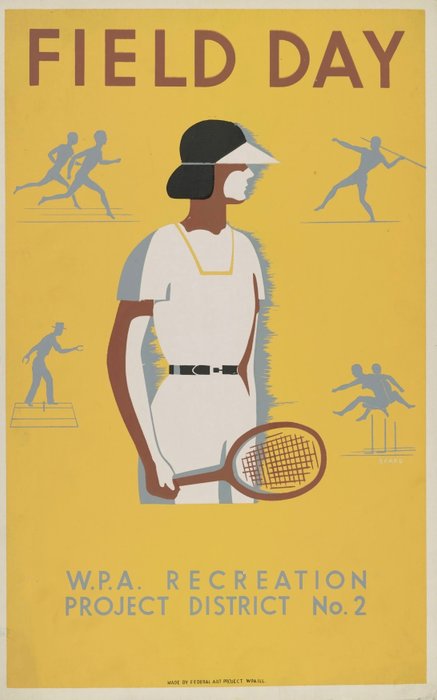 Robert L. Beard - USA - Field Day - tennis - sport - athlets- new deal - Franklin D. Roosevelt - 1930‹erne