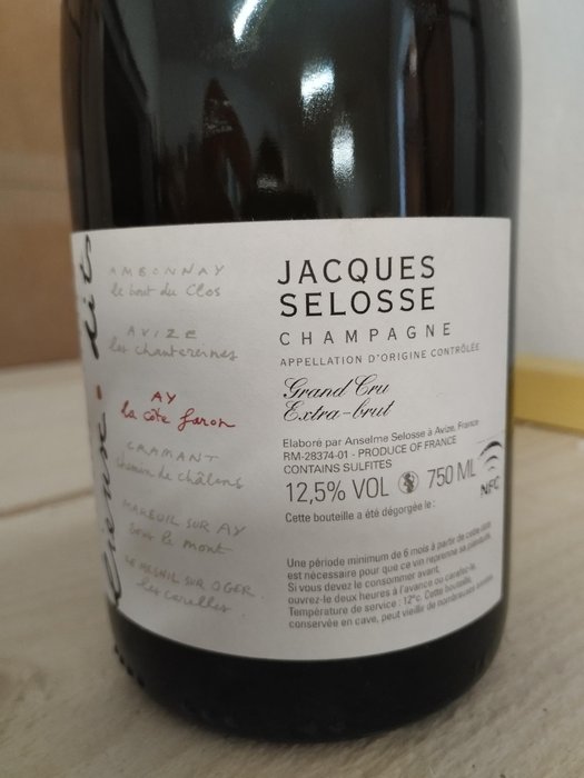 Jacques Selosse, Côte Faron - Champagne Grand Cru - 1 Flaske (0,75L)