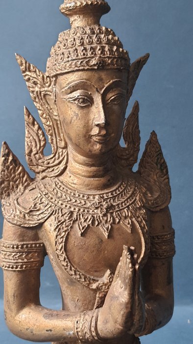 Tempelwächter - Statue - Teppanom - 42 cm - Thailand  (Ingen mindstepris)