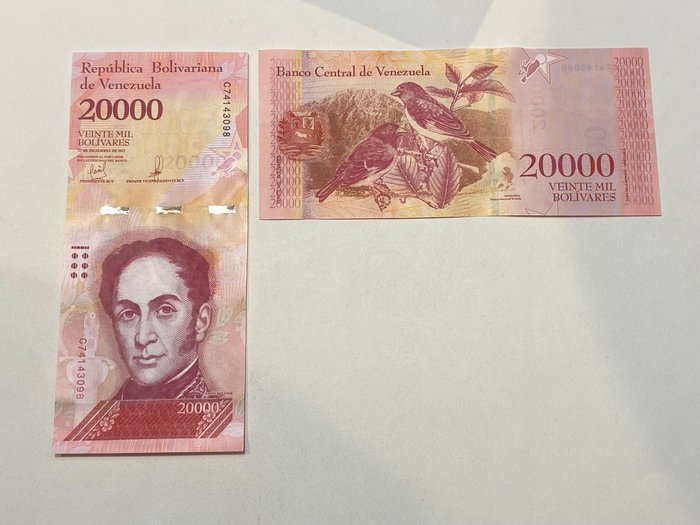 Venezuela. - 1000 x 20 000 Bolívares - 2017 - Pick 99c  (Ingen mindstepris)