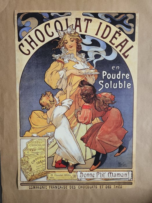 Alphonse Mucha (after) - CHOCOLAT IDEAL - MUCHA - 1980‹erne