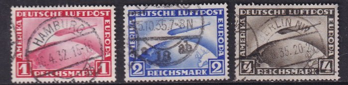 Tyske Kejserrige 1926/1934 - Problemer med luftpost. - Michel: 378/84,423/24,455,529/39