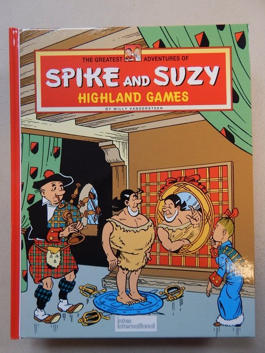 Spike and Suzy - 4x UK uitgave met uitgewerkte fantekening Geerts - Highland games + The secret of the Incas + Sagarmatha + The Circle of Power - 4 Album - Første udgave - 1998/2001