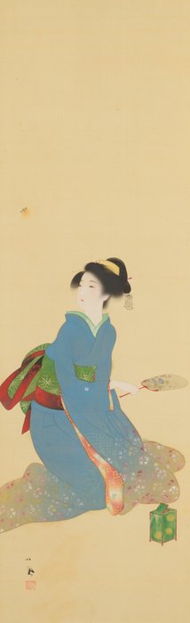 Japanse vrouw - Takeuchi Seihō 竹内栖鳳 (1864–1942) - Japan - Meiji-perioden (1868-1912)