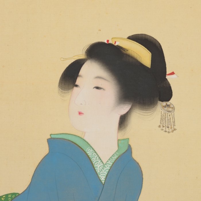 Japanse vrouw - Takeuchi Seihō 竹内栖鳳 (1864–1942) - Japan - Meiji-perioden (1868-1912)