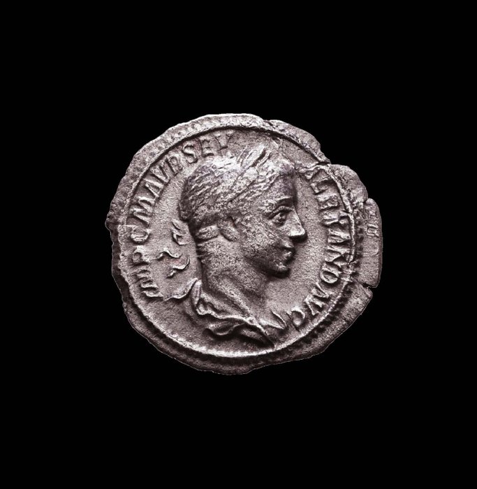 Romarriket. Severus Alexander AD 222-235. Rome Denarius ca 3rd-4th century AD  (Ingen mindstepris)