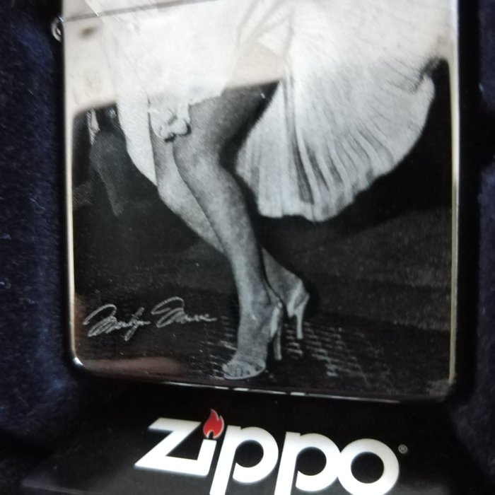 Zippo - Marilyn Monroe - Special Black Ice limited Edition - new - unignited - Lommelighter - Sort Is