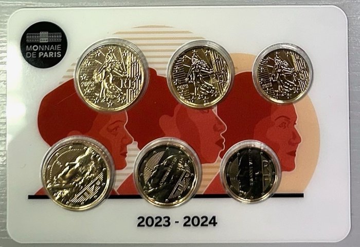 Frankrig. Mini Set 2023/2024 "Nouvelles Faces Nationales"  (Ingen mindstepris)