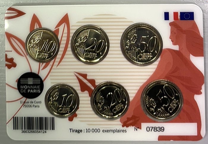 Frankrig. Mini Set 2023/2024 "Nouvelles Faces Nationales"  (Ingen mindstepris)