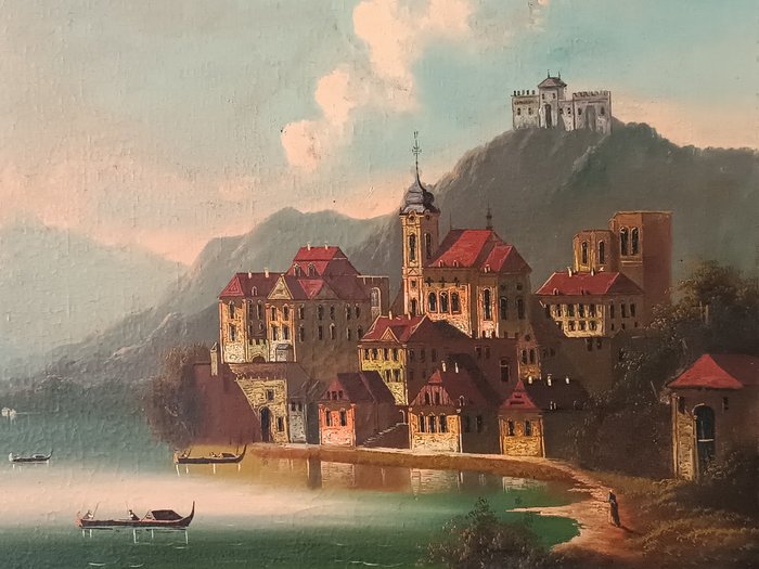 Johann Wilhelm Jankowski (1825-1870) Attributed to - Das Stift Dürnstein in der Wachau