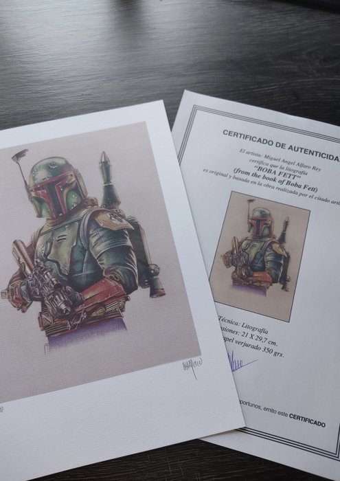 Miguel Ángel Alfaro Rey - Star Wars - Lithography Set of 5 - limited edition - New A4 - with Coa