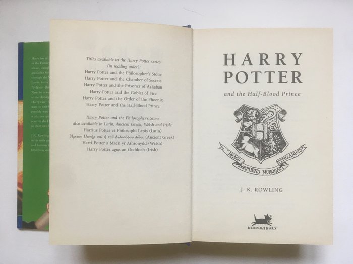 JK Rowling - Misprint  Harry Potter and the half-blood prince + 3 - 2005