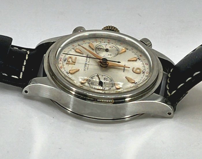 Ulysse Nardin Locle - Stahl Chronograph - Kaliber Valjoux 23 - Mænd - Schweiz omkring 1955