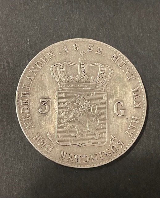 Holland. Willem I. 3 Gulden 1832  (Ingen mindstepris)