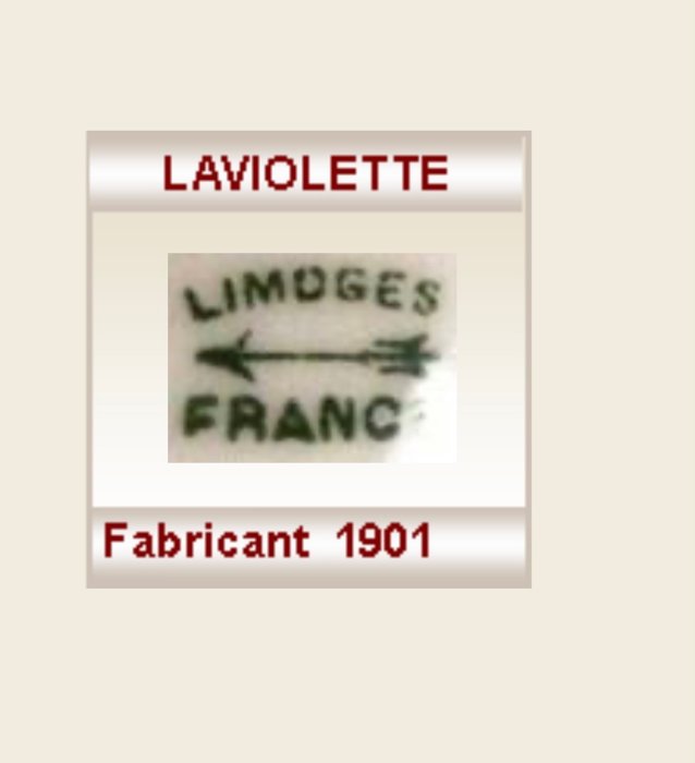 Limoges, Laviolette - Kaffesæt - Porcelæn