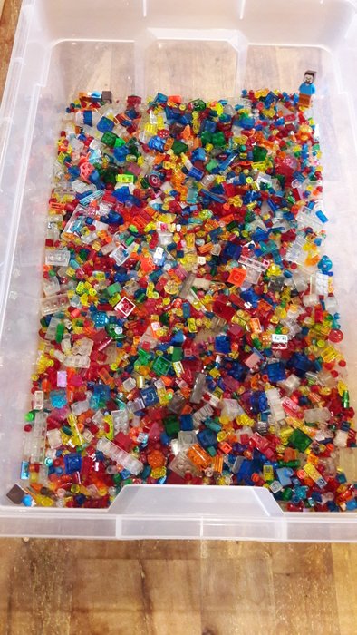 Lego - Assorti - Legostenen transparant mix - 1500 gram