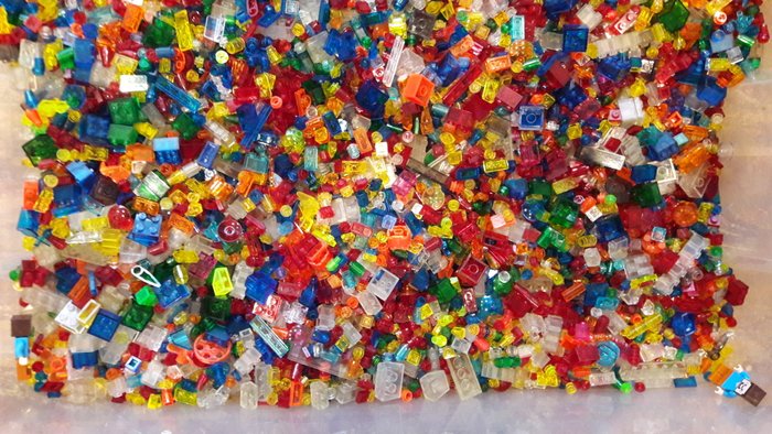 Lego - Assorti - Legostenen transparant mix - 1500 gram