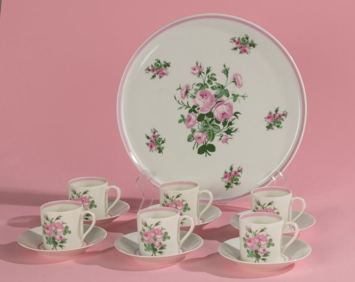 Porcelaine d"Auteuil - Kaffe og te service (7) - Porcelæn