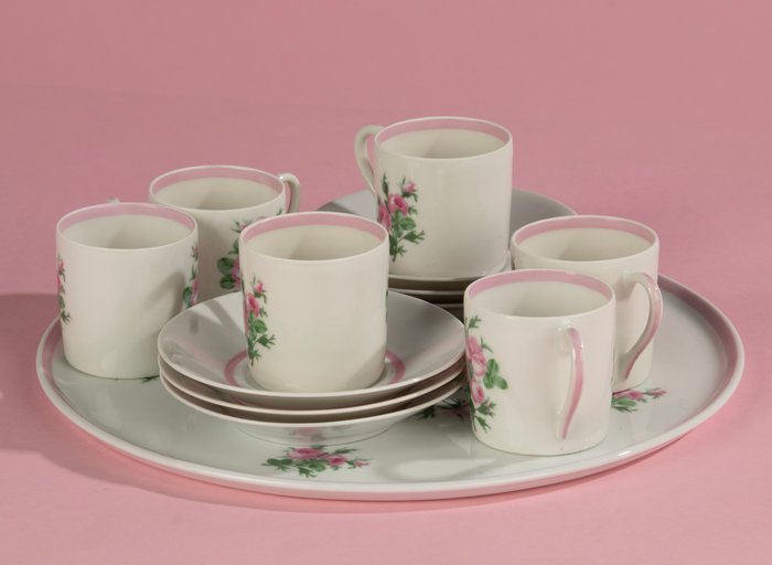 Porcelaine d"Auteuil - Kaffe og te service (7) - Porcelæn