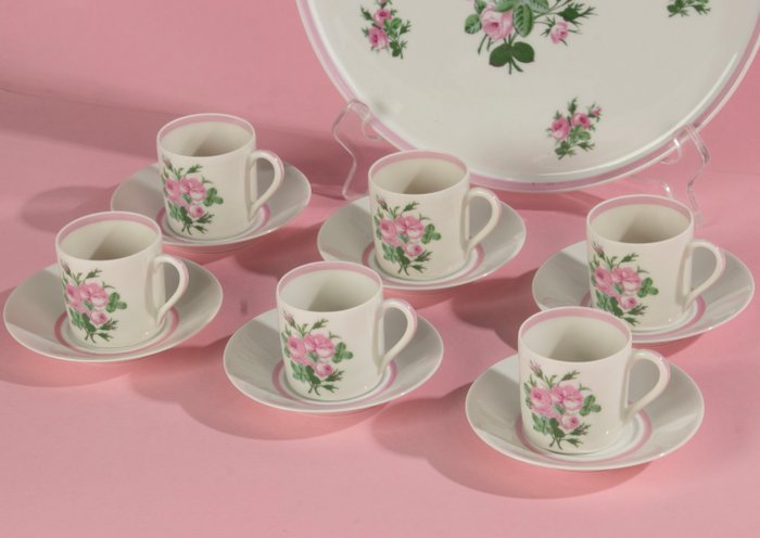 Porcelaine d"Auteuil - Kaffe og te service (7) - Porcelæn