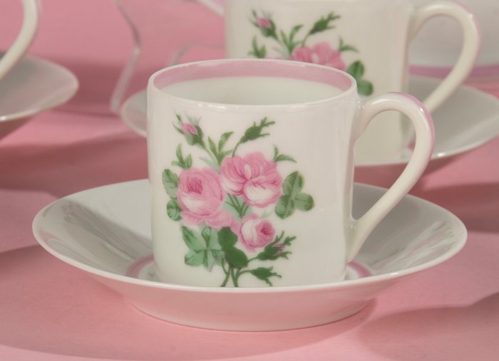 Porcelaine d"Auteuil - Kaffe og te service (7) - Porcelæn