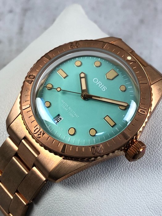 Oris - Divers Sixty-Five Cotton Candy Bronze Automatic - 01 733 7771 3157-07 8 19 15 - Mænd - 2011-nu