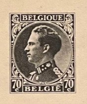 Belgien 1934 - Ministerark Leopold III - 70c Oliven sort - OBP/COB 401 MV/FM