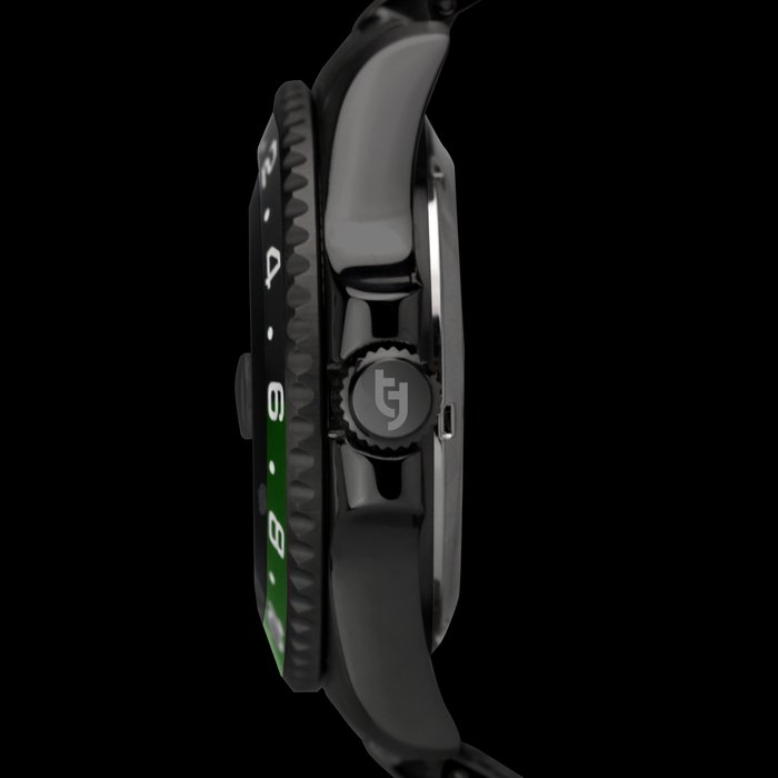 Tecnotempo - GMT "Dual Time Zone" 20ATM WR - Limited Edition - - - Ingen mindstepris - TT.200GMT.NNVO (Black / Green) - Mænd - 2011-nu